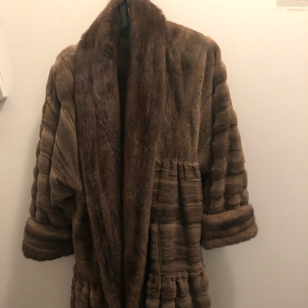 Beautiful Russian sable fur wrap coat